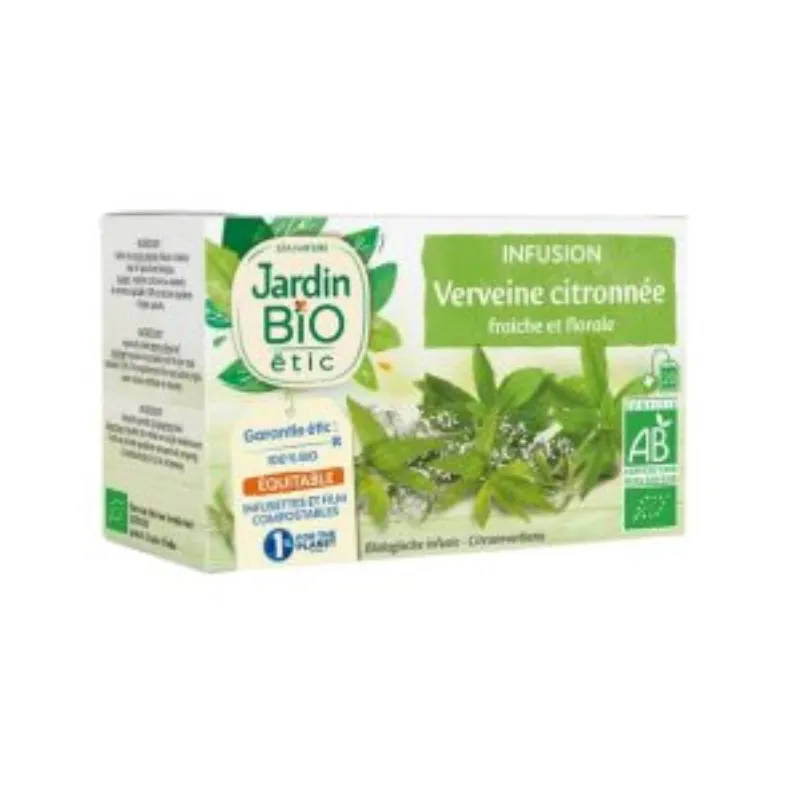 JARDIN BIO INFUSION VERVEINE CITRONNEE 20 SACHET –  | Parasativa Maroc