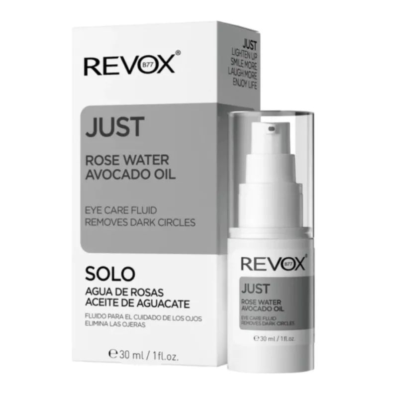 REVOX JUST Fluide Contour des Yeux à L’huile D’avocat et à L’eau de Rose –  | Parasativa Maroc