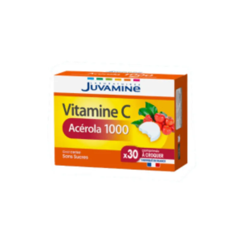 Juvamine Vitamine C Acerola 30 Comprimes –  | Parasativa Maroc