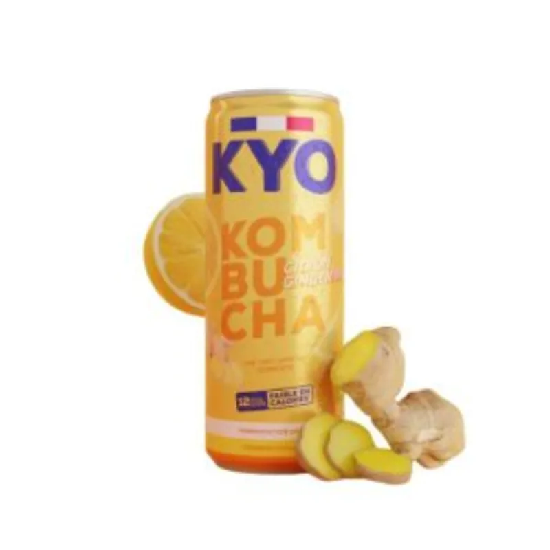 KYO KOMBUCHA CANETTE CITRON GINGEMBRE 330ML –  | Parasativa Maroc