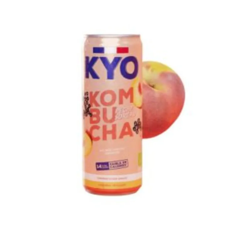 KYO KOMBUCHA CANETTE PECHE SUREAU 330ML –  | Parasativa Maroc