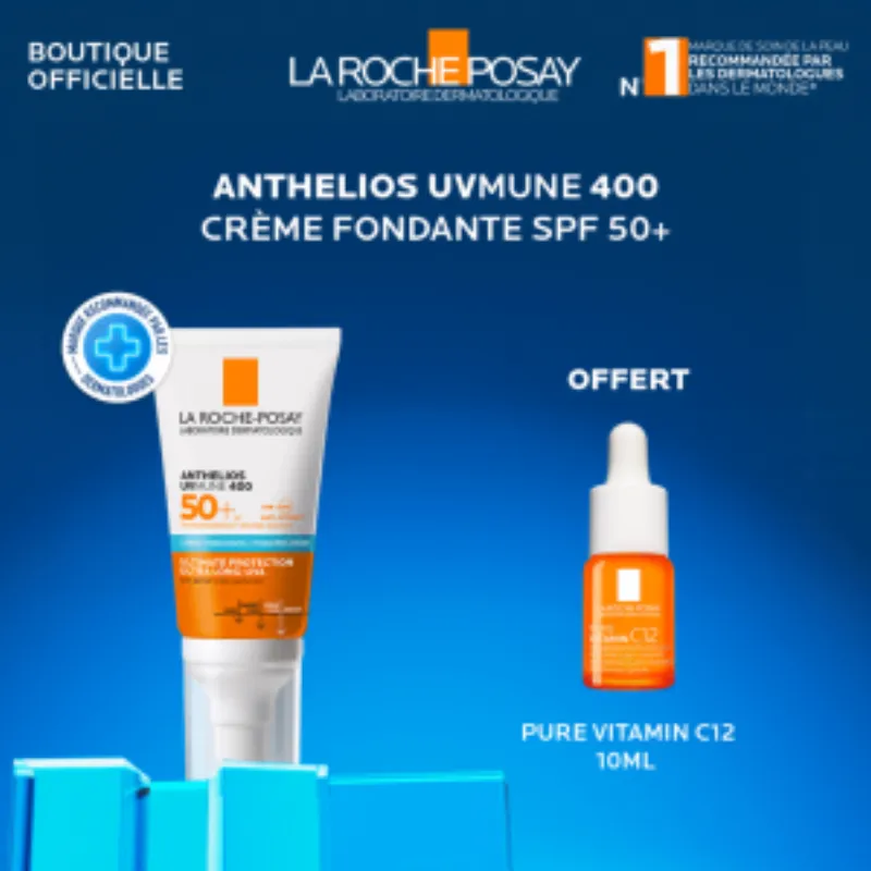 La Roche Posay Anthelios Fondante UVMUNE 400 spf50+ 50ml+La Roche Posay Pure Vitamine C12 Pack –  | Parasativa Maroc