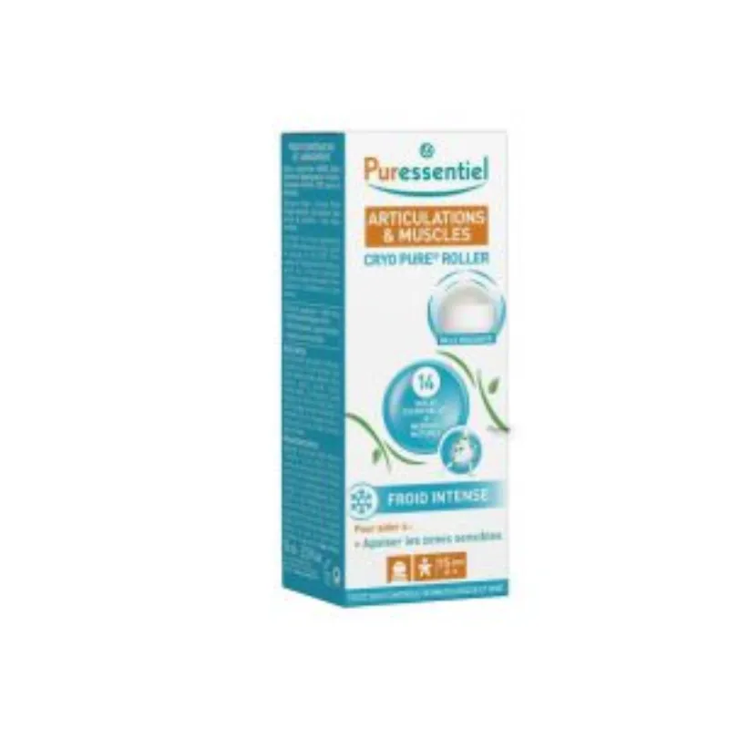 Puressentiel Cryo Pure gel articulations & muscles – Roll-on de 75 ml –  | Parasativa Maroc