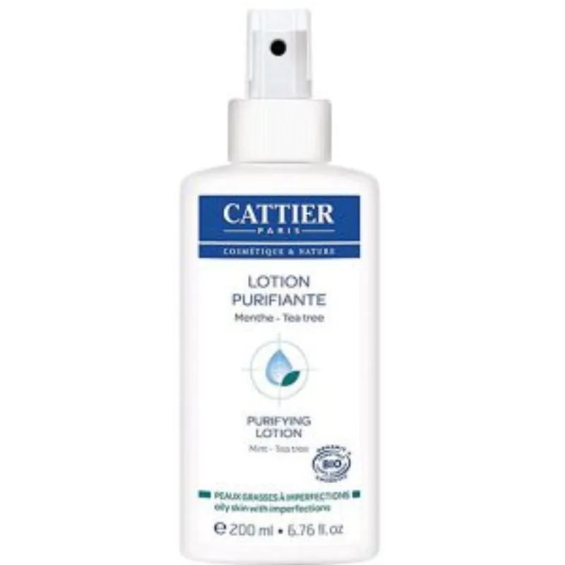 Cattier Peau Grasse à Imperfections Lotion Purifiante Menthe spray 200ml –  | Parasativa Maroc