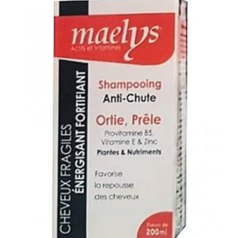 Maelys Shampooing Anti-Chute Ortie Prêle – 200 ml –  | Parasativa Maroc