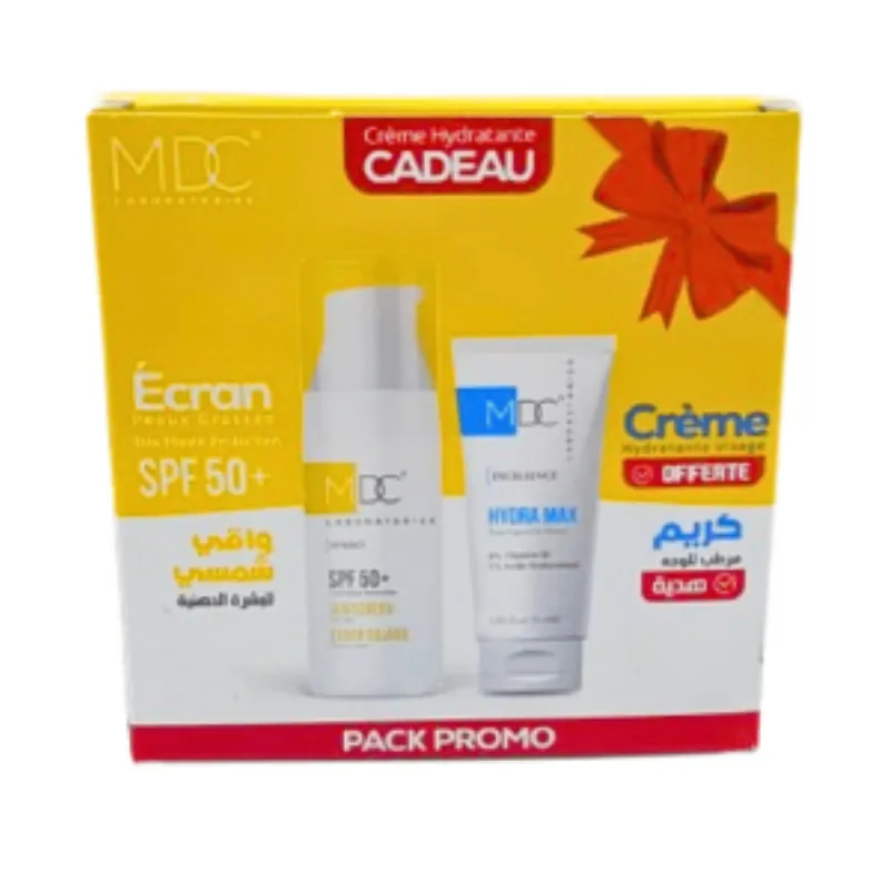 MDC Synergy Ecran Solaire Peaux Gras Spf50+ 50ml+Hydra Max Creme Pack –  | Parasativa Maroc