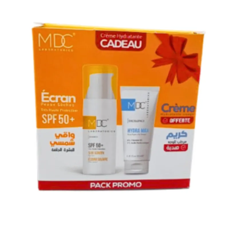 MDC Synergy Ecran Solaire Peaux Seche Spf50+ 50ml+Hydra Max Creme Pack –  | Parasativa Maroc
