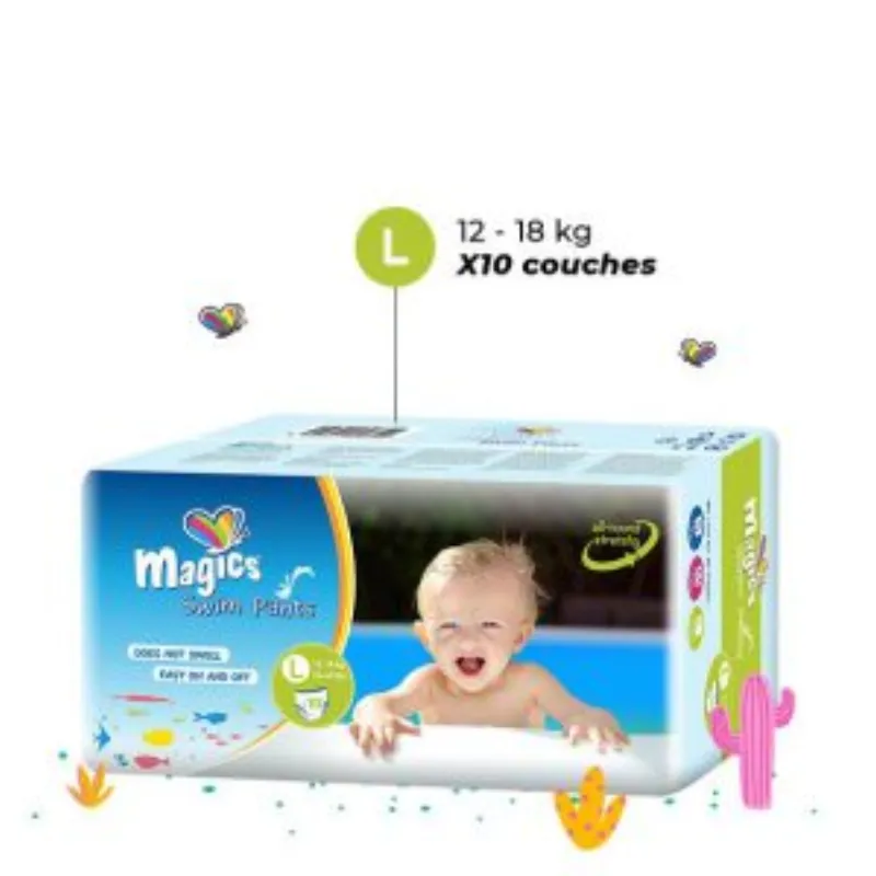 Magics Culottes de bain – Taille M 9-15kg – Sachet de11 Pièces –  | Parasativa Maroc