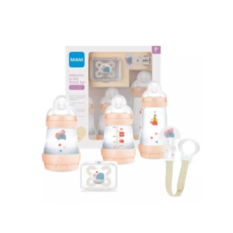 Mam Duo World Set +0m  Biberon Gm & Peaux Mix+Attache Sucette+Sucette +0m