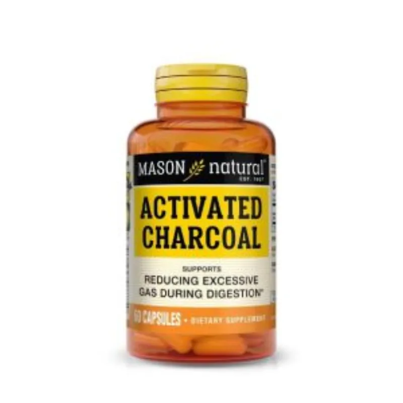 Mason Natural Activated Charcoal 60 capsules 787-60 –  | Parasativa Maroc