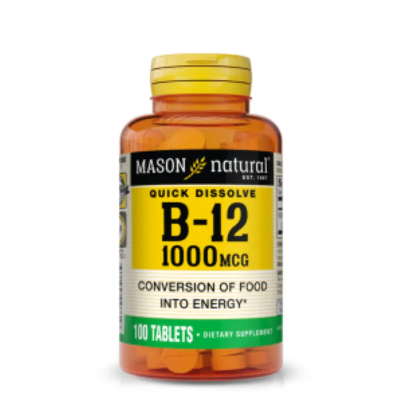 Mason Natural B-12 1000mg 100 Tablets –  | Parasativa Maroc