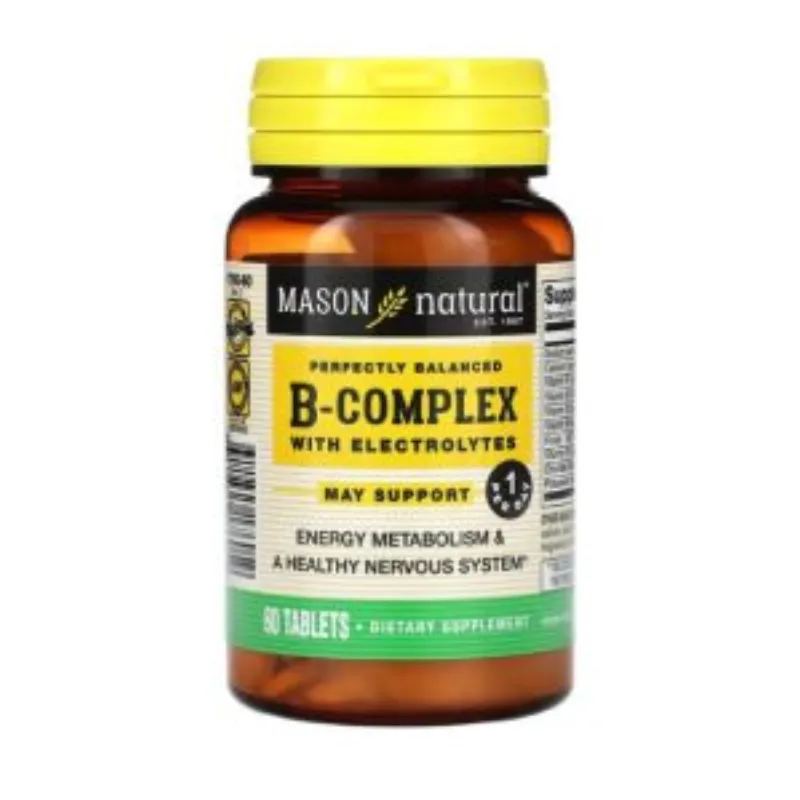 Mason Natural B-Complex With Electrolytes 60 tablets –  | Parasativa Maroc