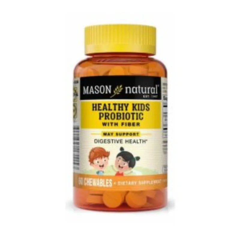 Mason Natural Healthy Kids Probiotic with fiber 60 tablets 1711-60A –  | Parasativa Maroc