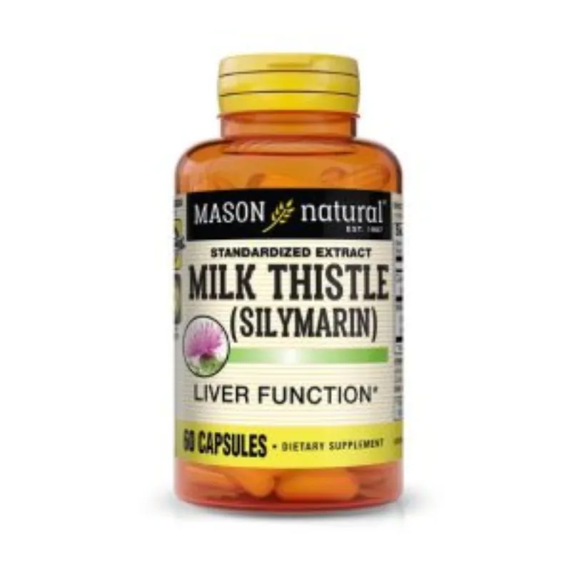 Mason Natural Milk Thistle Silymarin 60 Capsules 1299-60A –  | Parasativa Maroc