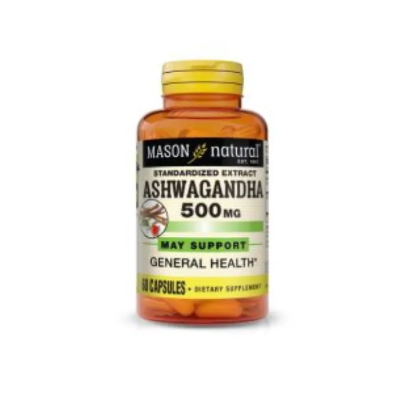 Mason Natural Ashwagandha 500 mg 60 Capsules –  | Parasativa Maroc