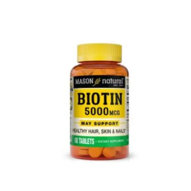 Mason Natural Biotin 60 Softgels –  | Parasativa Maroc