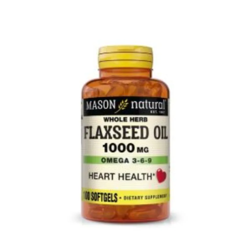 Mason Natural Flaxseed Oil 1000 mg 100 Softgels –  | Parasativa Maroc