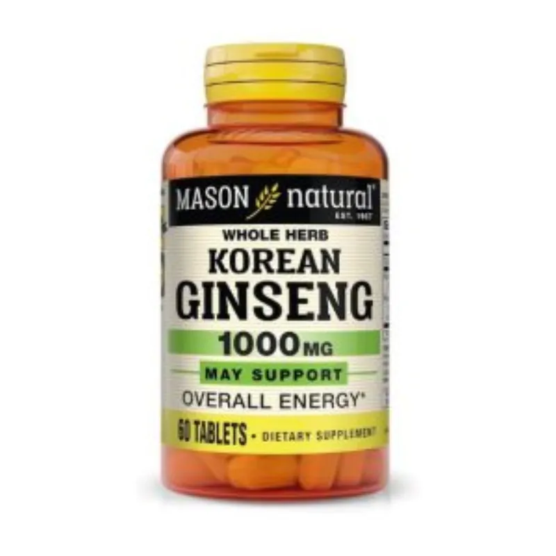Mason natural Korean Ginseng 60 tablets –  | Parasativa Maroc