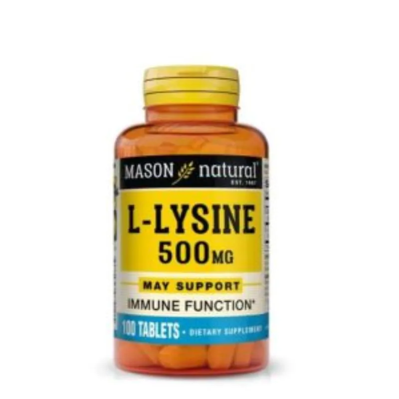 Mason Natural L-lysine 500mg 100 Tablets –  | Parasativa Maroc