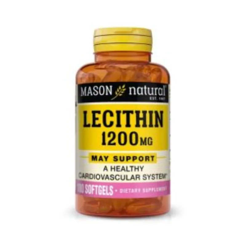 Mason Natural Lecithin 1200mg 100 Softgels –  | Parasativa Maroc