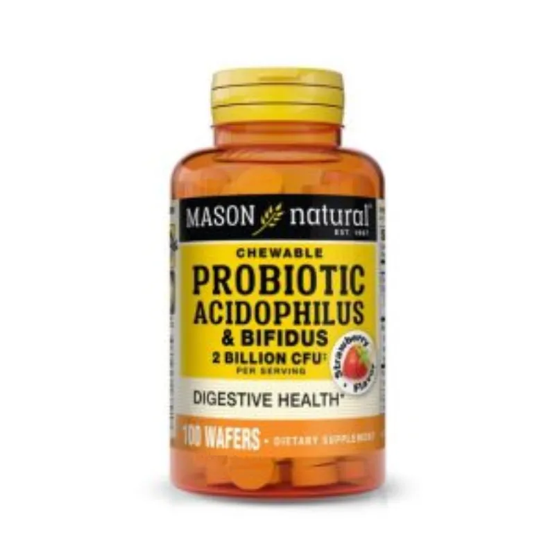 Mason Natural Probiotic Acidophilus et Bifidus 100 wafers –  | Parasativa Maroc