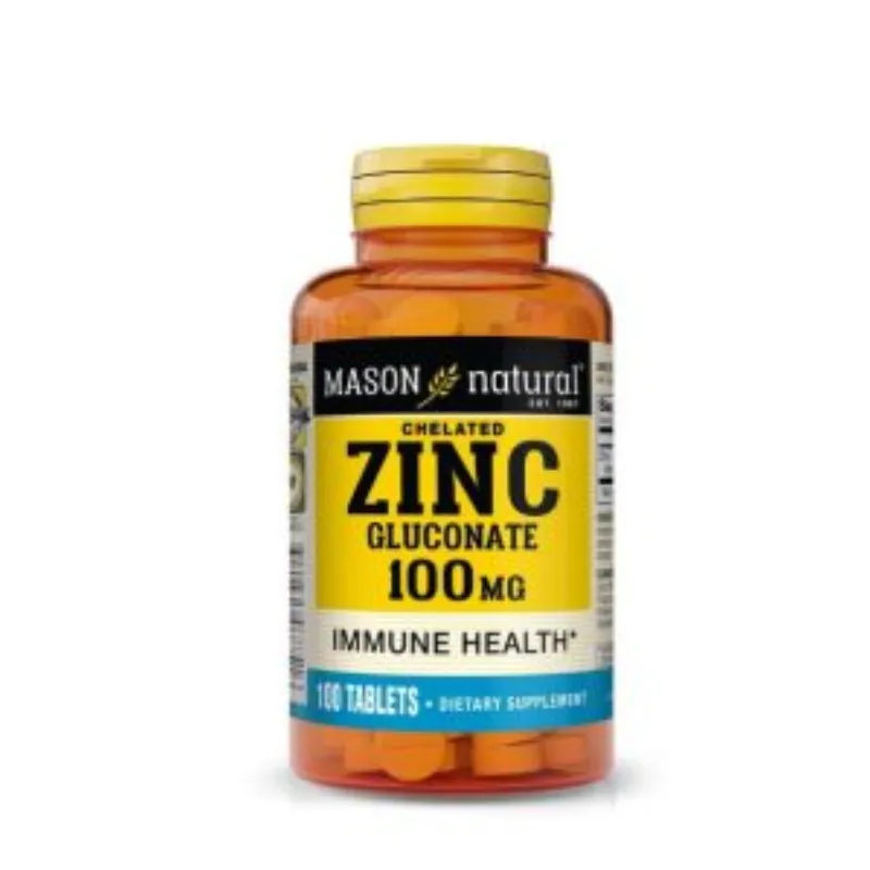 Mason Natural Zinc Gluconate 100 Tablets –  | Parasativa Maroc