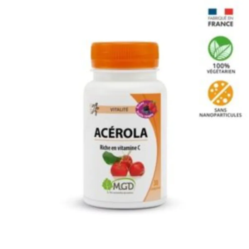 MGD Acerola Fruits Rouge 30 Gelules –  | Parasativa Maroc