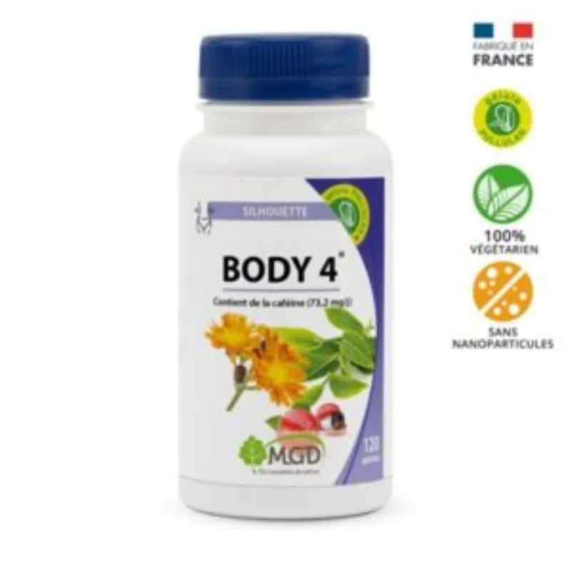 Mgd Nature Body 4 120 gelules –  | Parasativa Maroc