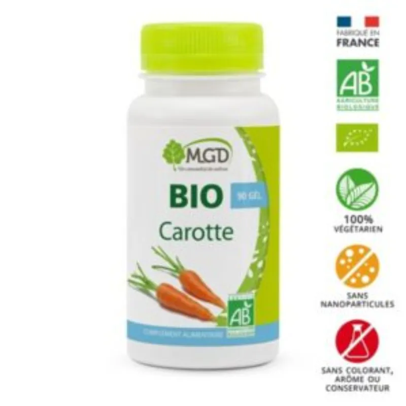 Mgd  Nature Carotte 90 gelules –  | Parasativa Maroc
