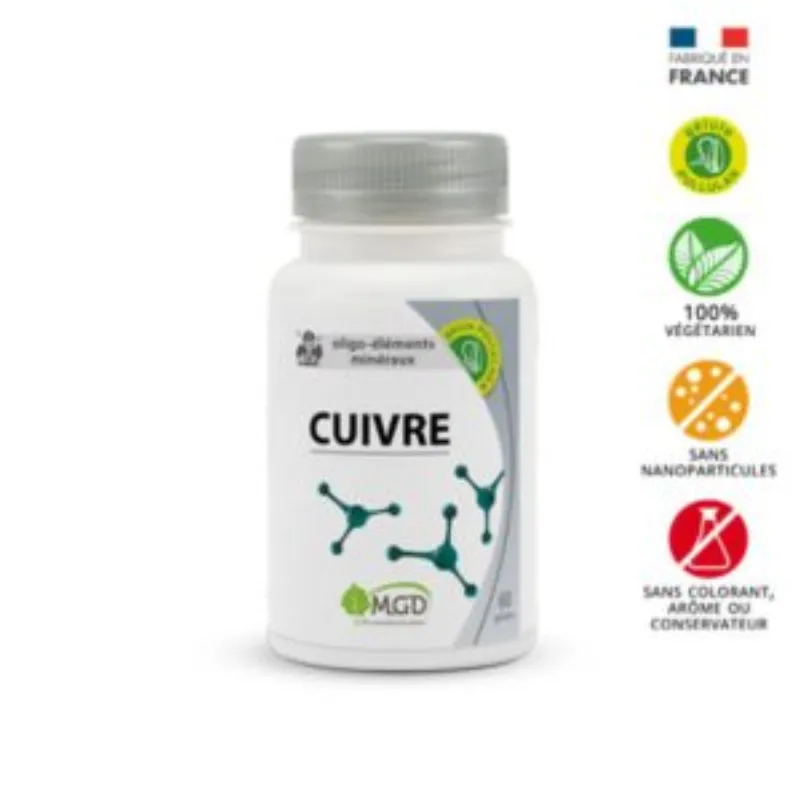 Mgd Nature Cuivre 60 gelules –  | Parasativa Maroc