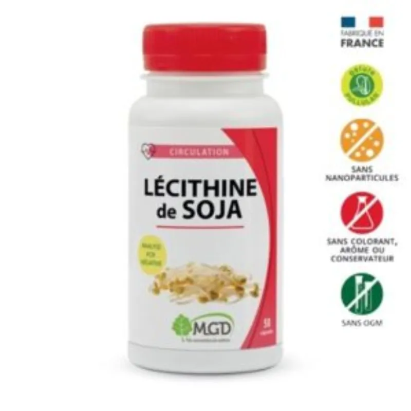 MGD Lecithine De Soja 100 Capsules –  | Parasativa Maroc