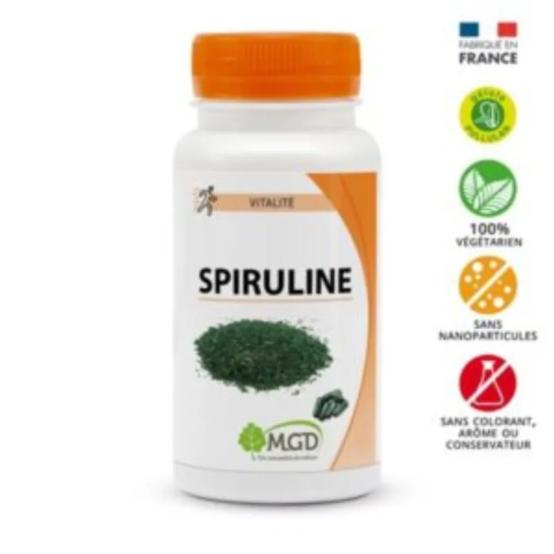 Mgd Nature Spiruline 200 gelules –  | Parasativa Maroc