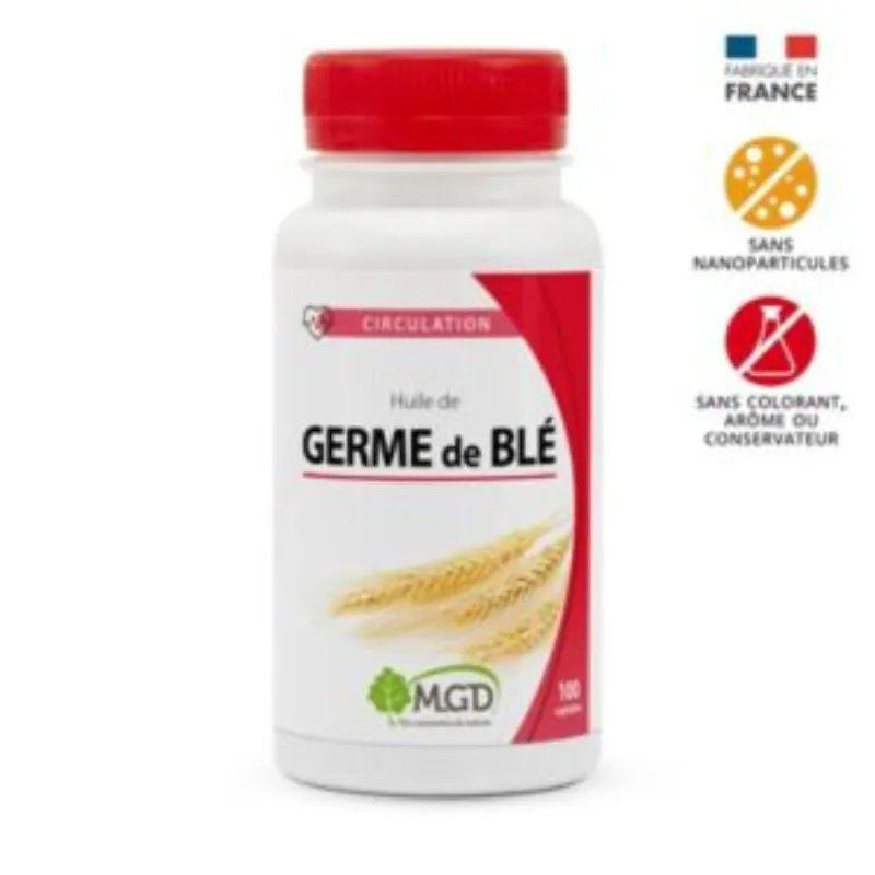 Mgd Nature Huile de Germe de ble 100 gelules –  | Parasativa Maroc