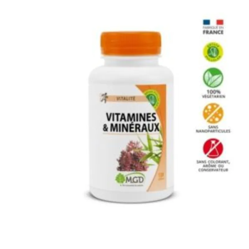 MGD Vitamines & Mineraux 120 Gelules –  | Parasativa Maroc