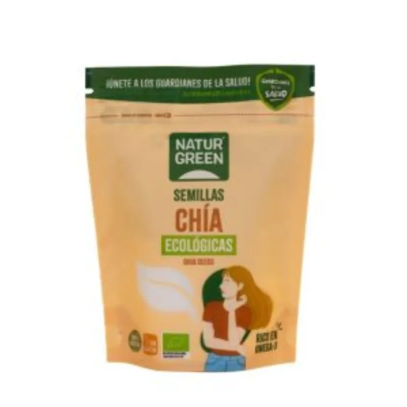 NATUR GREEN GRAINES DE CHIA 200G –  | Parasativa Maroc