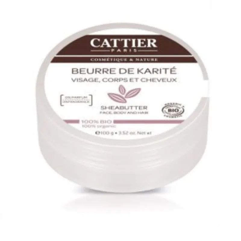 Cattier Beurre de karite Nature 100g –  | Parasativa Maroc