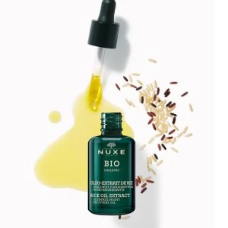 Nuxe Bio Organic Huile Nuit Fondamentale Nutri Régénérante 30ml –  | Parasativa Maroc