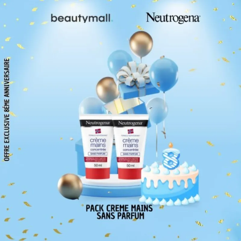 Neutrogena Formule Norvégienne Crème Mains Apaisante sans parfum LOT DE 2 –  | Parasativa Maroc
