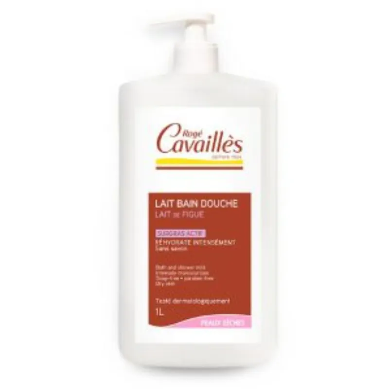 Rogé Cavaillés Lait bain douche Hydratant – Lait de figue 1L –  | Parasativa Maroc
