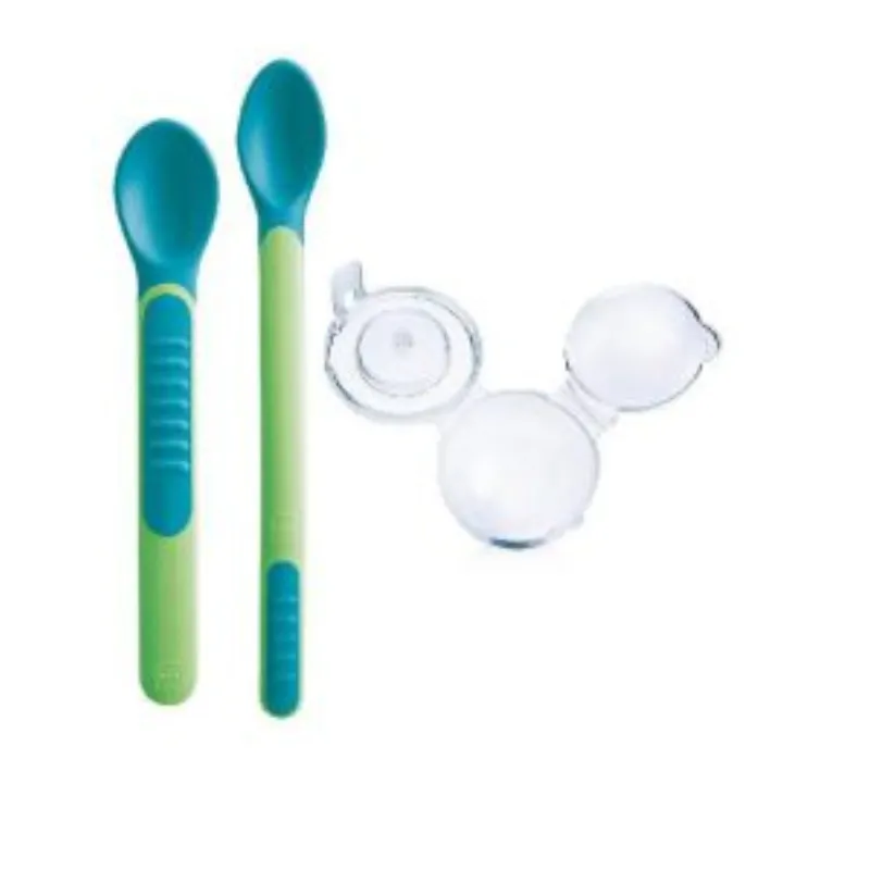 Mam Baby Cuilleres avec Couvercles sensibles +6m