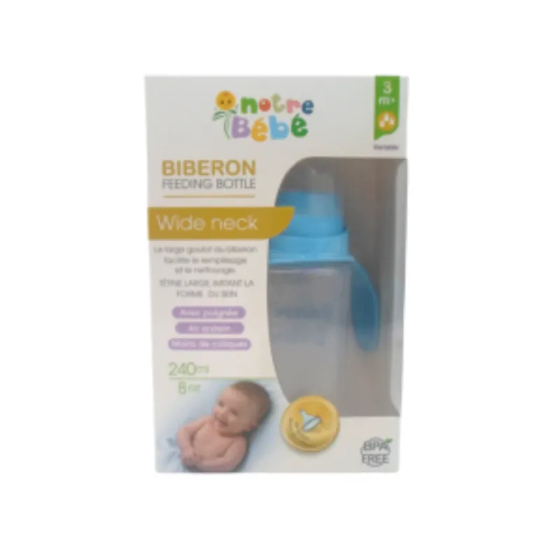 Notre Bebe Biberon Opaque Avec Poignet +3m 240ml –  | Parasativa Maroc