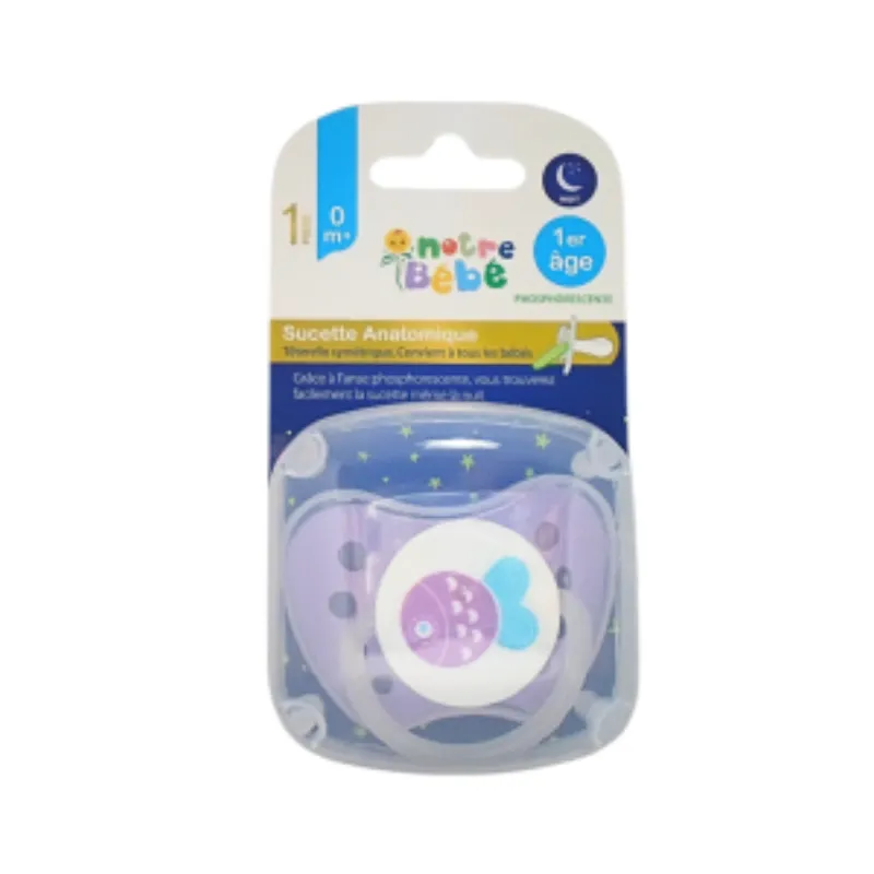 Notre Bebe Sucette Anatomique Nuit 1er Age +0m –  | Parasativa Maroc