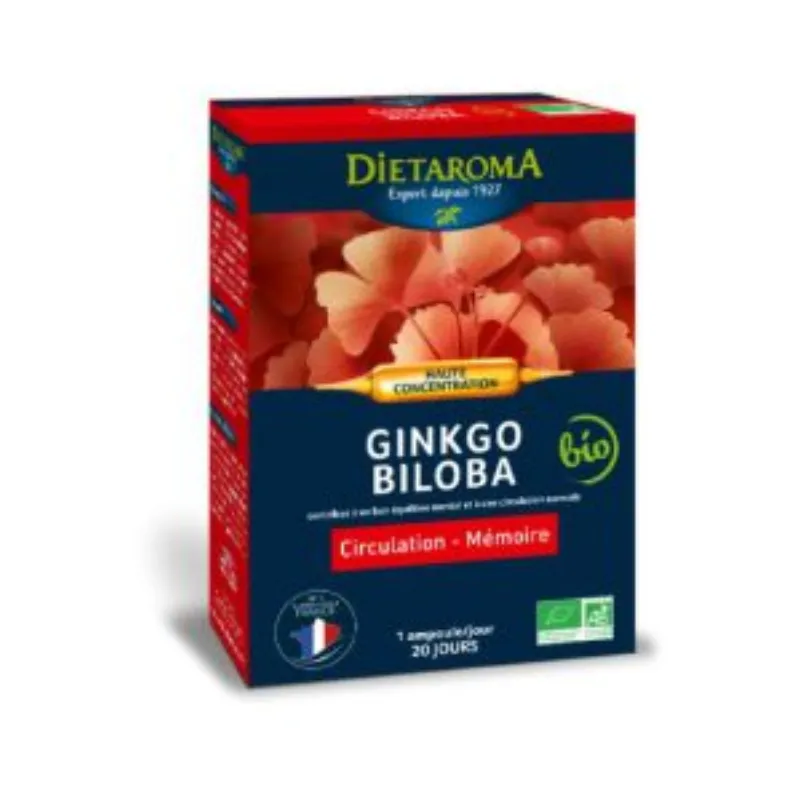 Dietaroma Ginkgo Biloba 20 Amp*10ml –  | Parasativa Maroc