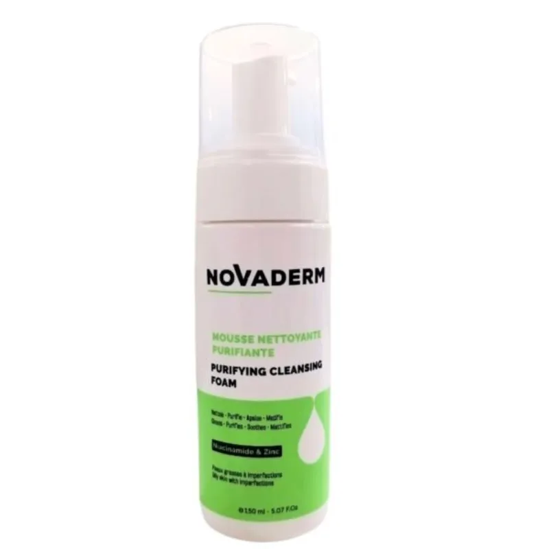 Novaderm Mousse Nettoyante Purifiante 150ml –  | Parasativa Maroc