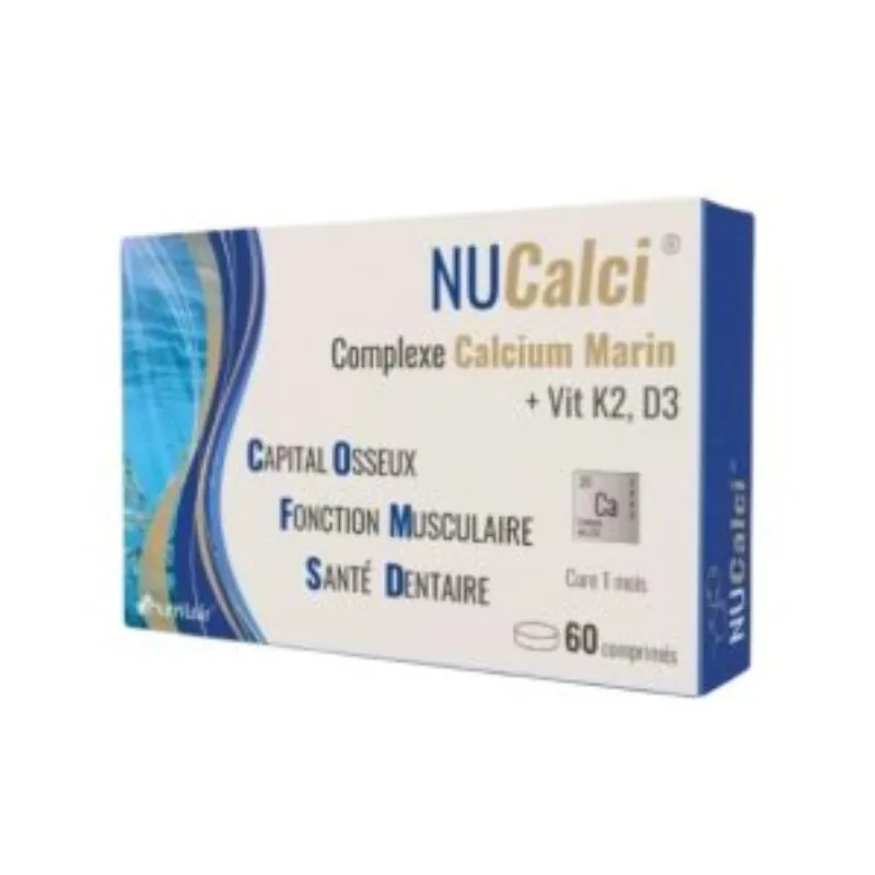 Nucalci Complexe Calcium Marin 60 Comprimes –  | Parasativa Maroc