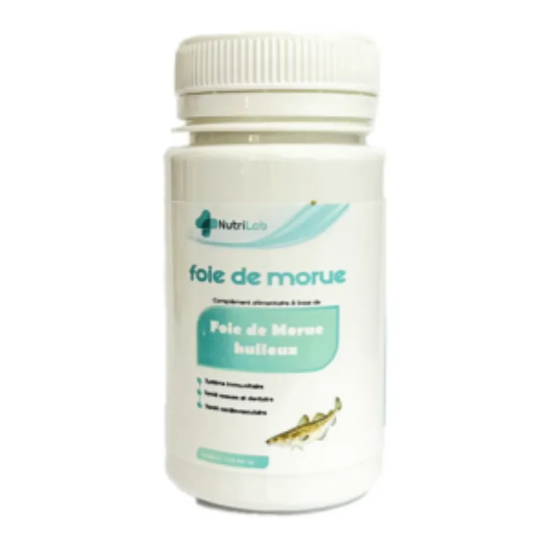 Nutrilab Foie de Morue 30 Capsules –  | Parasativa Maroc