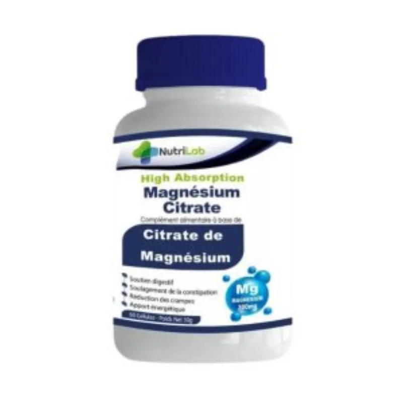 Nutrilab Magnesium Cirate 300mg 60 Gelules –  | Parasativa Maroc