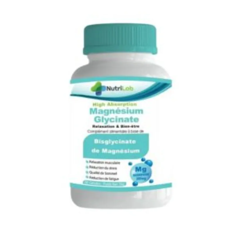Nutrilab Magnesium Clycinate 300mg 60 Gelules –  | Parasativa Maroc