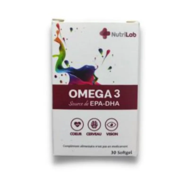 Nutrilab Omega 3 30 Gelules –  | Parasativa Maroc