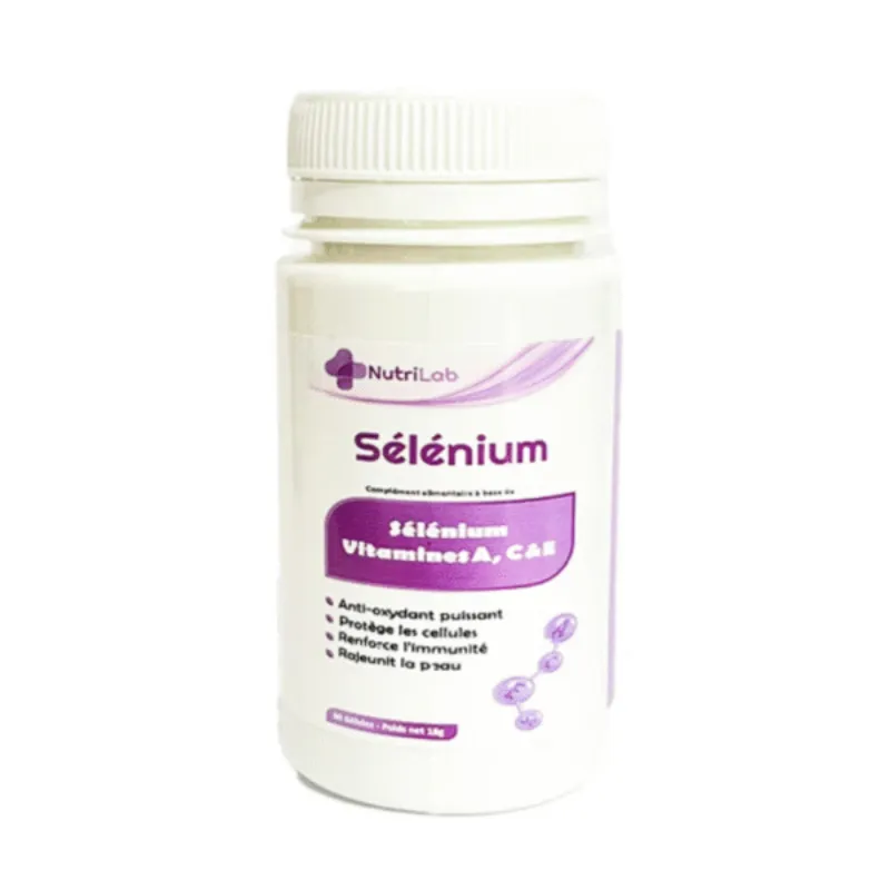 Nutrilab Selenium 60 gelules –  | Parasativa Maroc